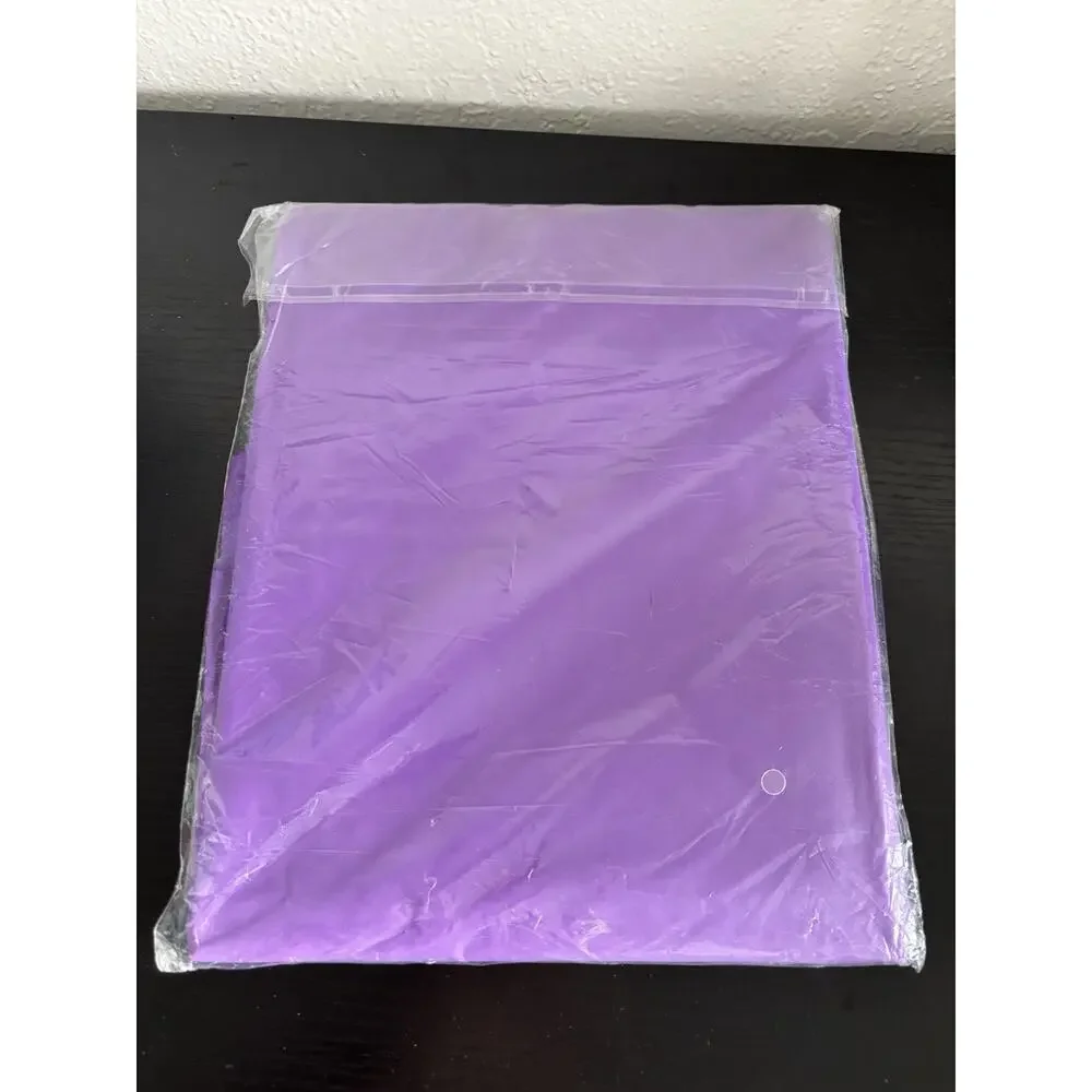 New purple shower curtain with rings
